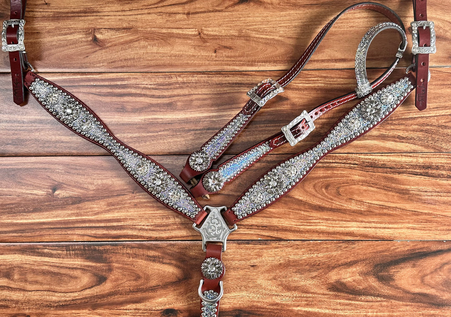 Iridescent Ice with Daisy Conchos