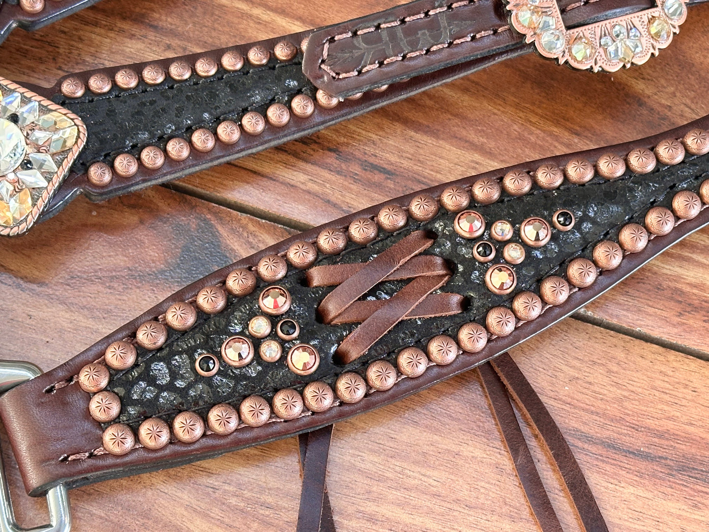 Black cheetah with copper