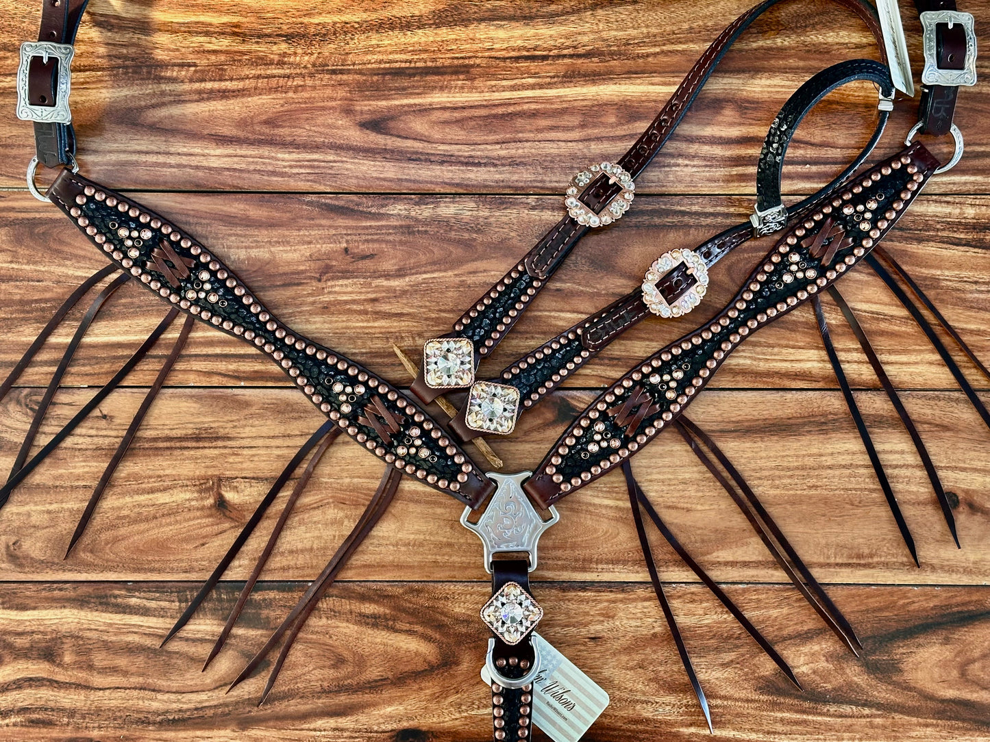 Black cheetah with copper