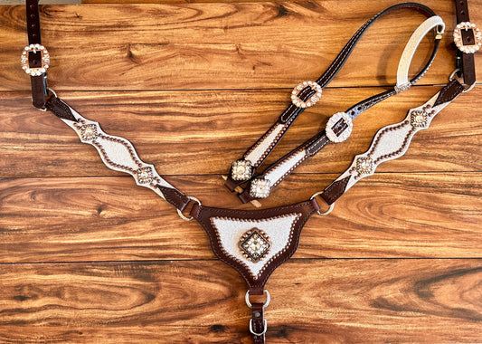 White chunky glitter