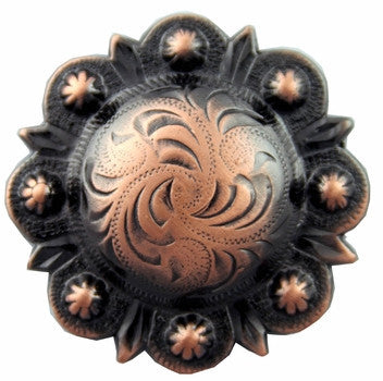 Copper Round Berry Concho