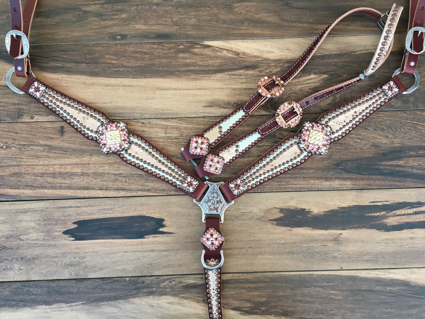 Cream Stingray with Rose Gold Overlay
