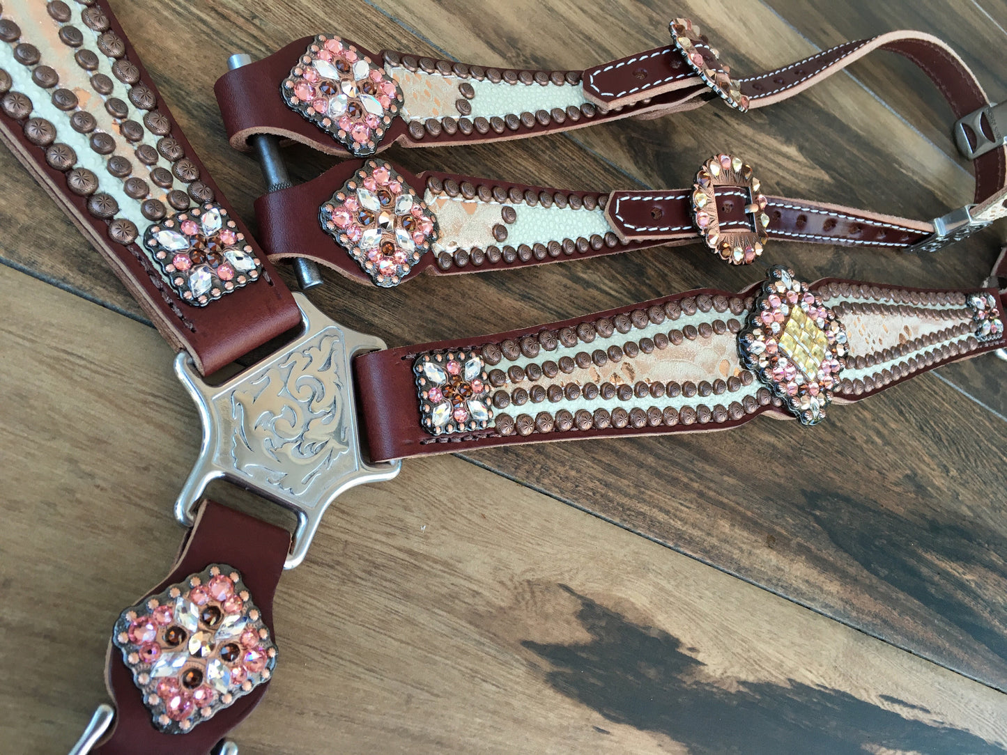Cream Stingray with Rose Gold Overlay