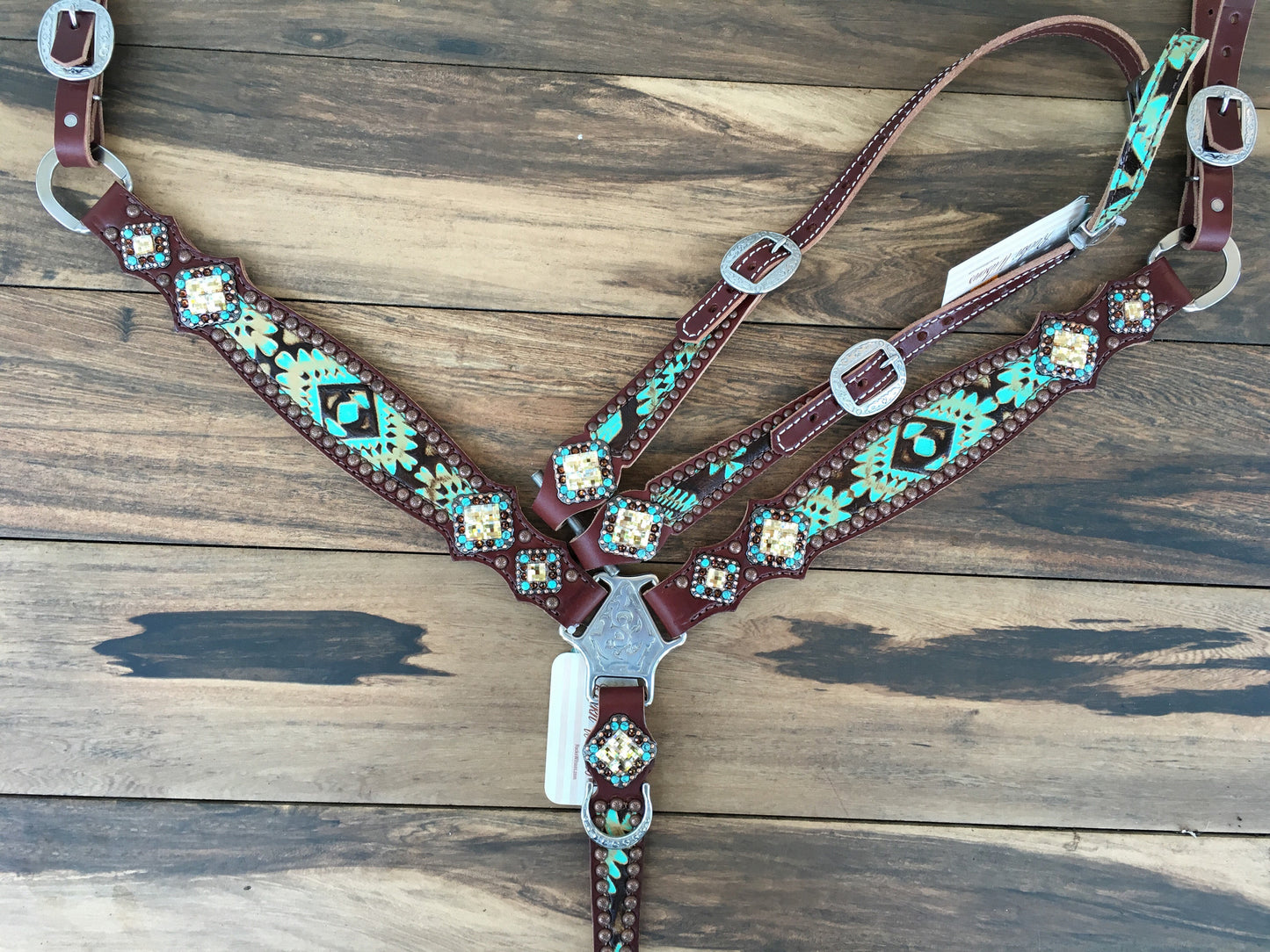 Tooled Aztec with Copper Spots