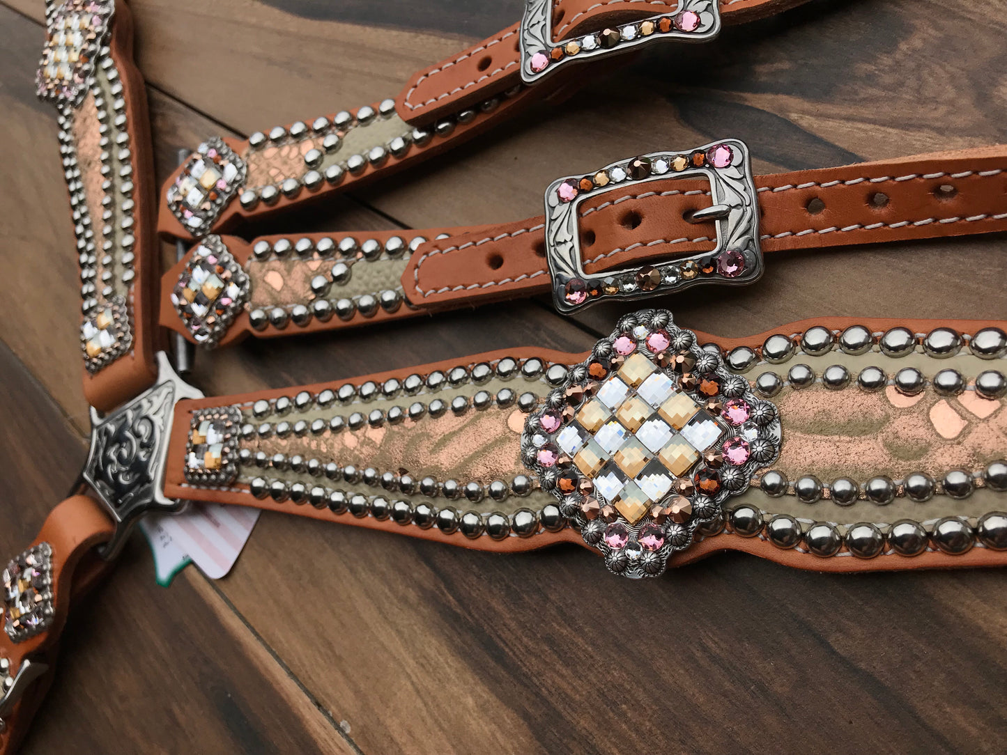 Cream Stingray with Rose Gold Overlay