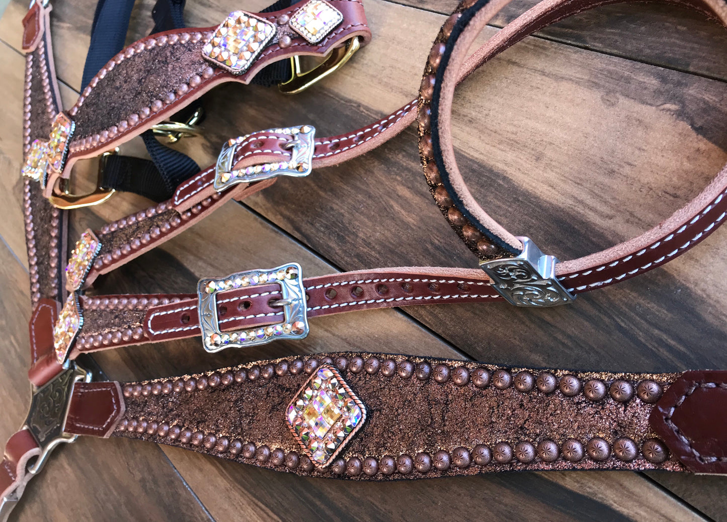 Rose gold with copper