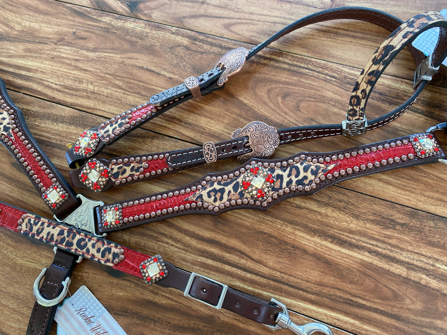 Red Gator with Cheetah Overlay
