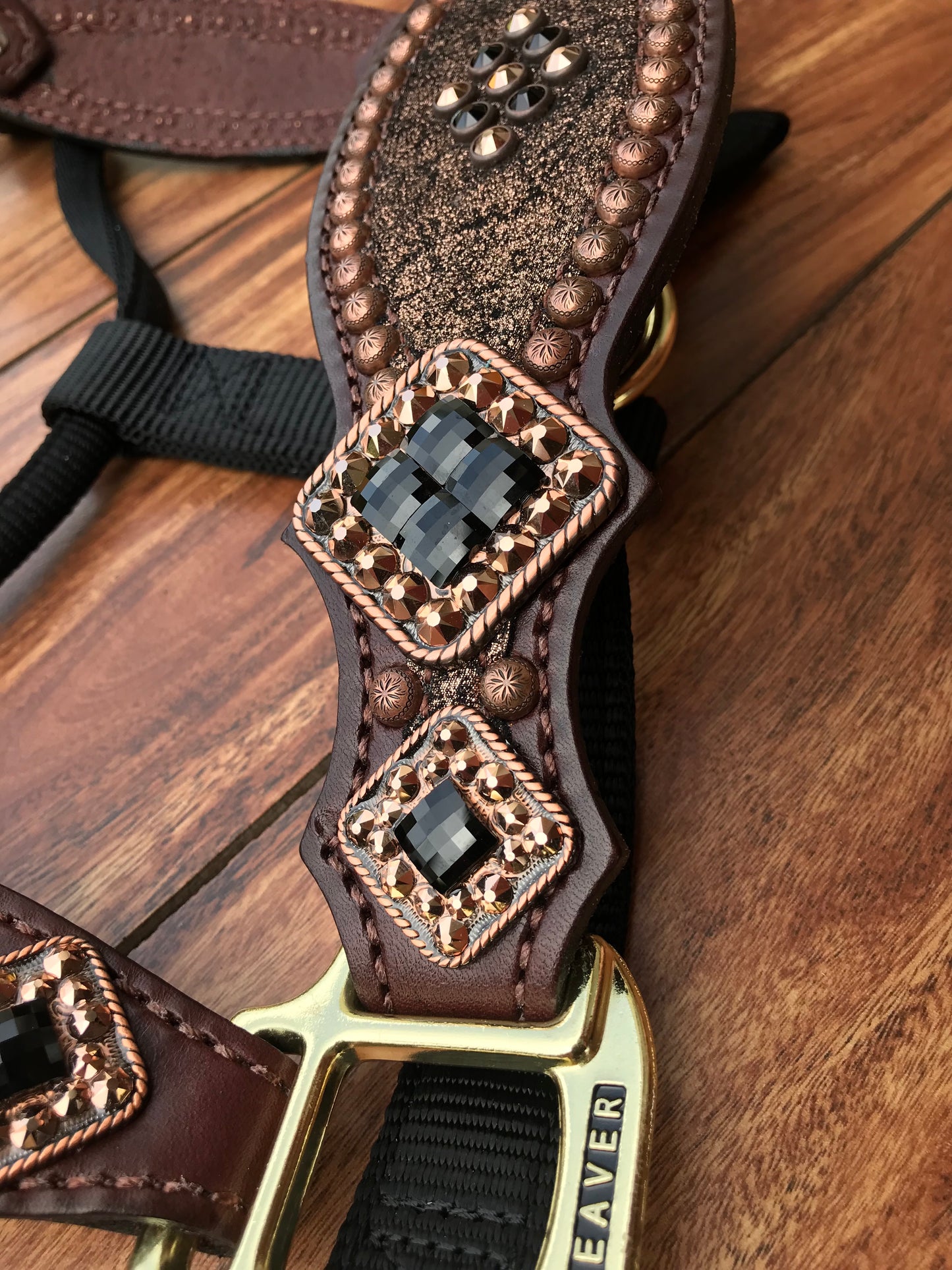 Rose Gold with Black