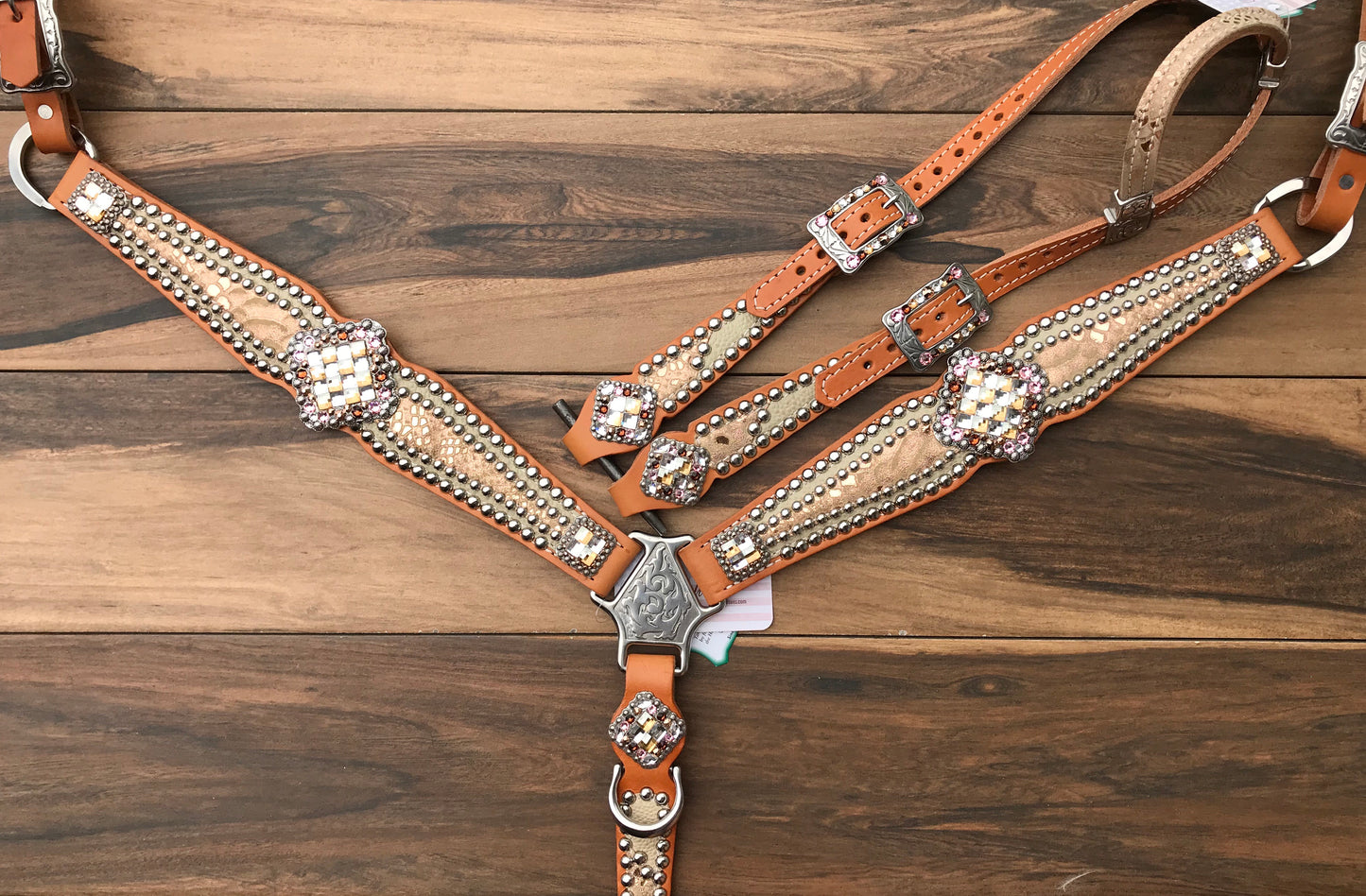 Cream Stingray with Rose Gold Overlay