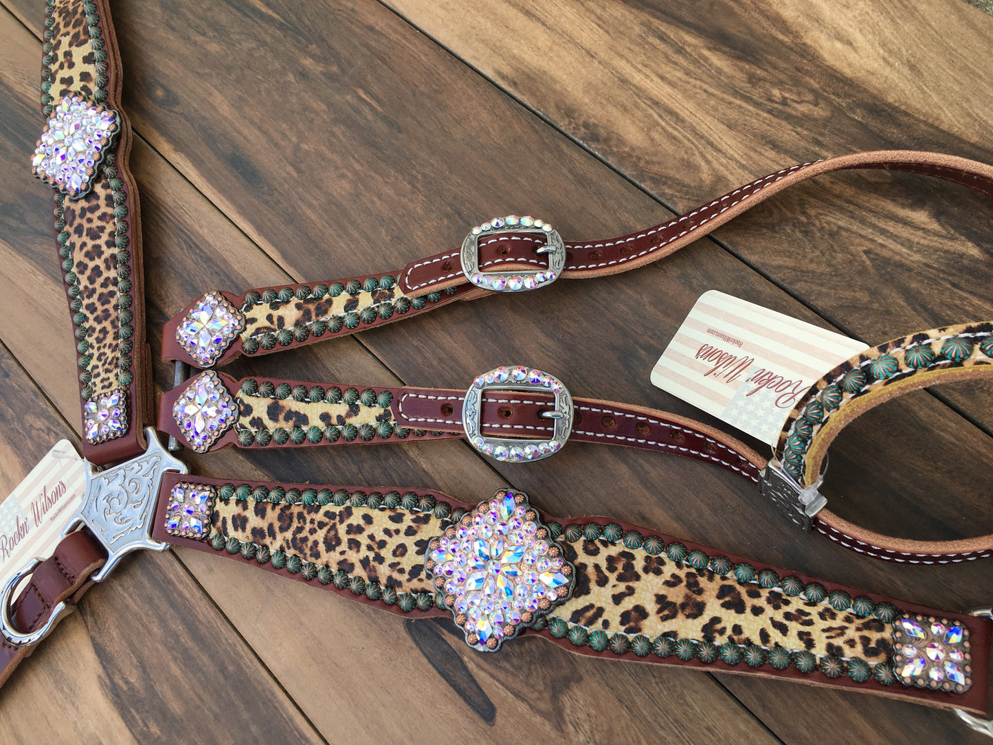 Cheetah with Patina spots and AB conchs