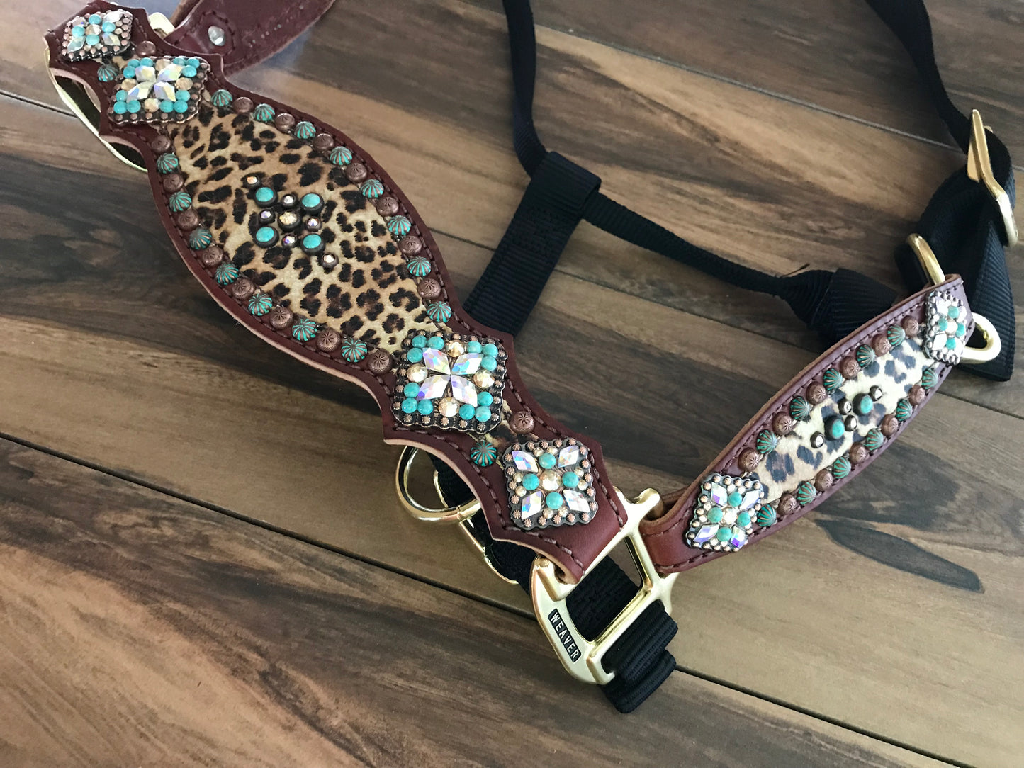 Single Layer Cheetah with Turquoise