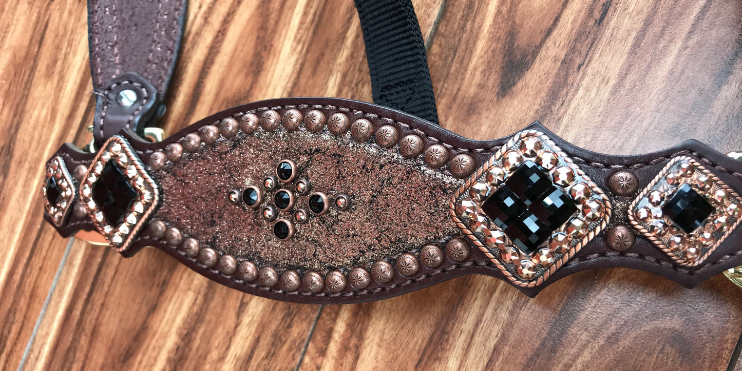 Rose gold with double fringe
