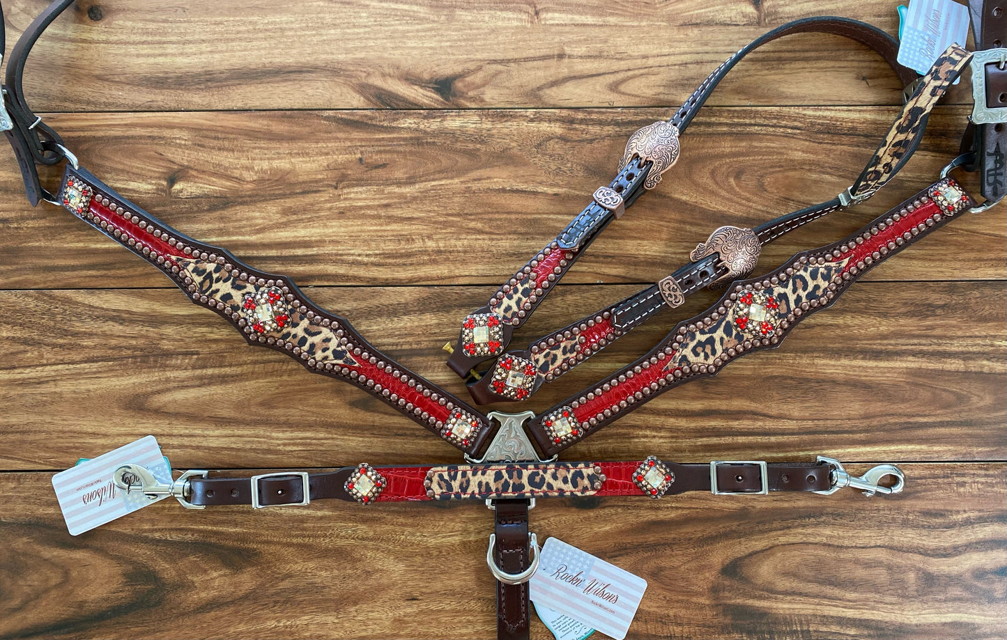 Red Gator with Cheetah Overlay