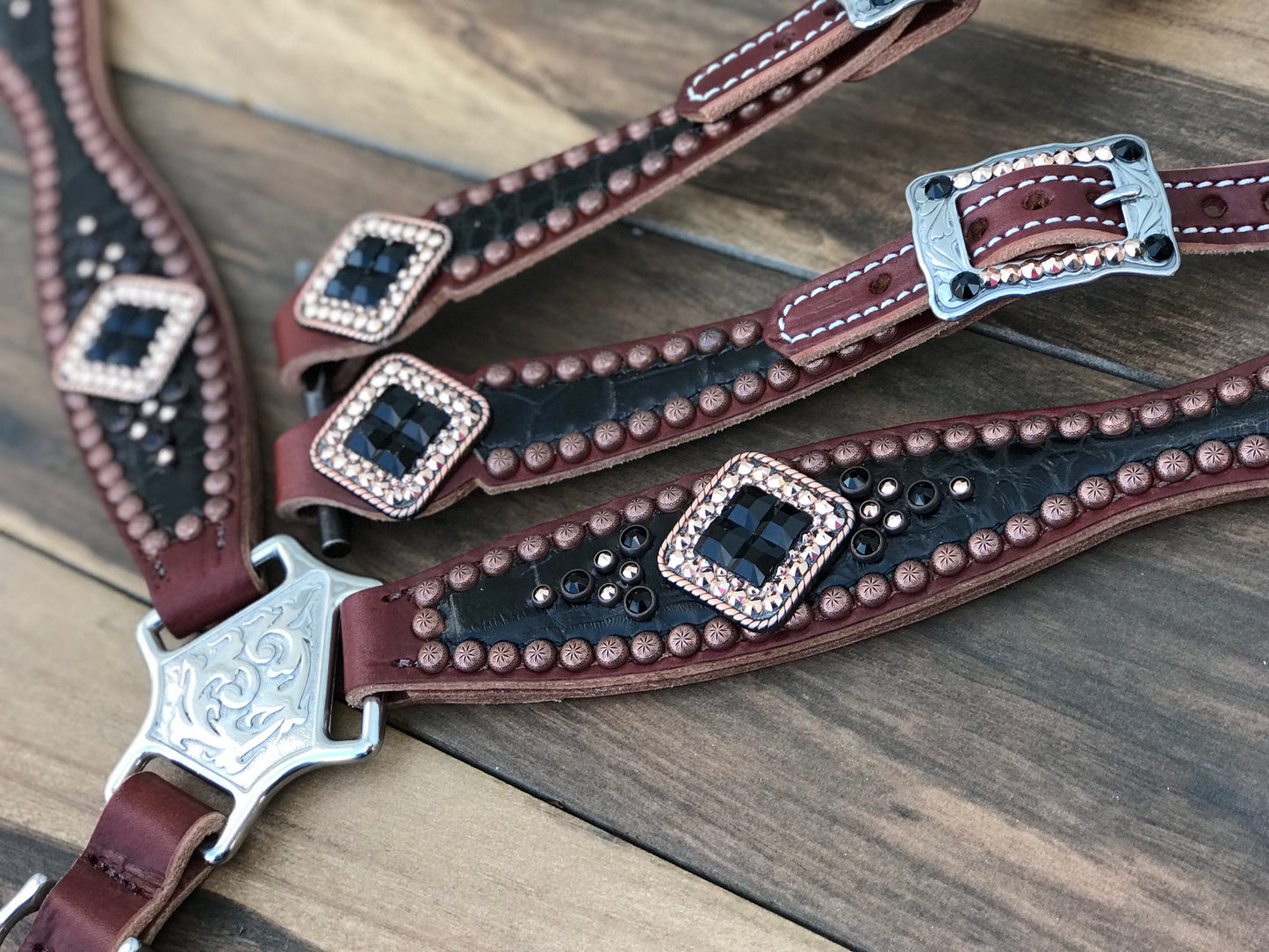 Black Gator W/ Rose Gold