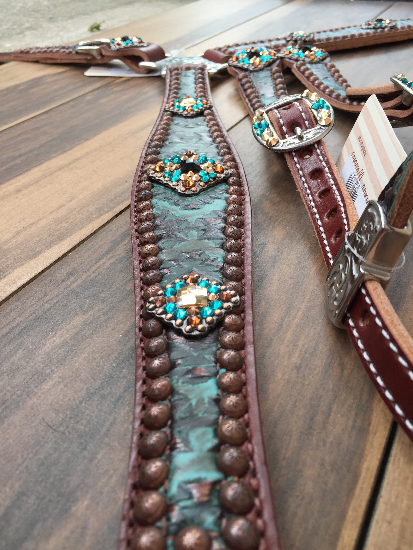 Green Aztec with Copper