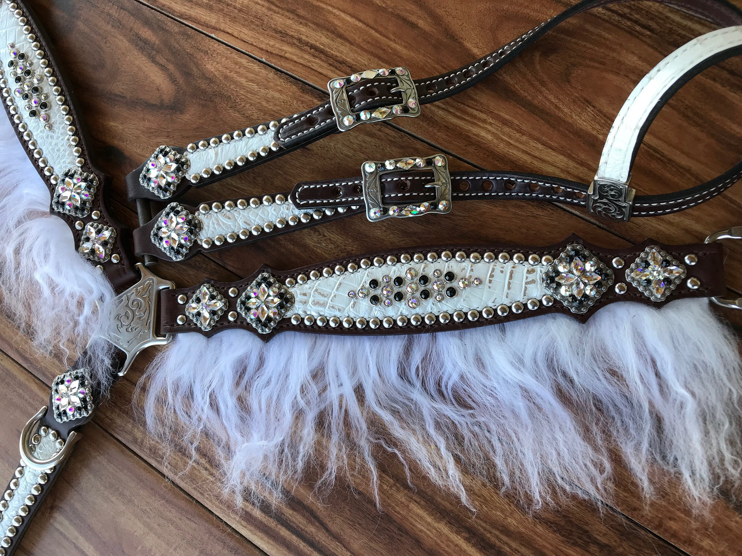 White gator with angora