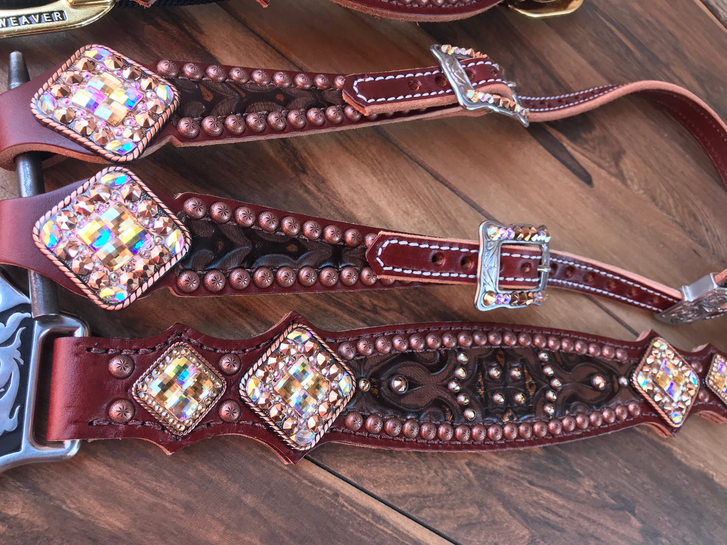 Copper frosted tooled