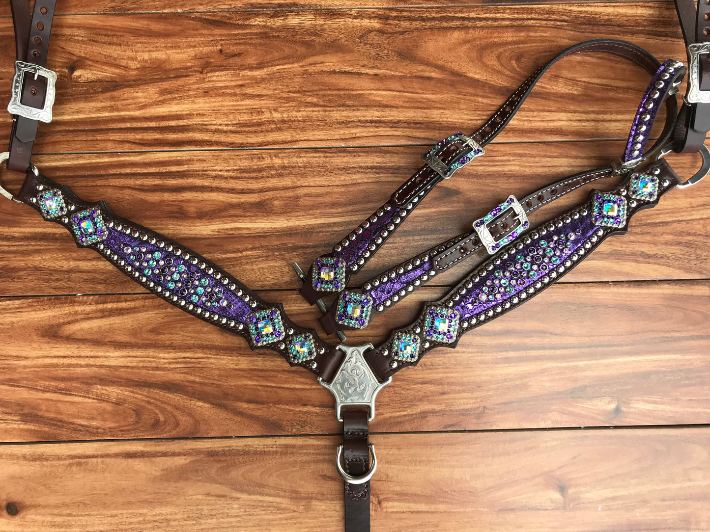 Purple mystic with turquoise