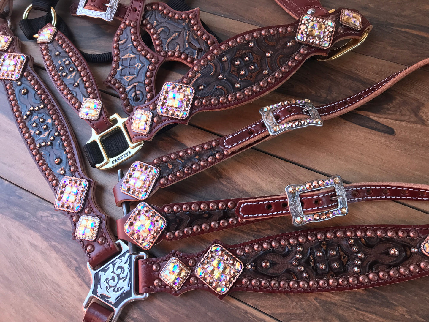 Copper frosted tooled