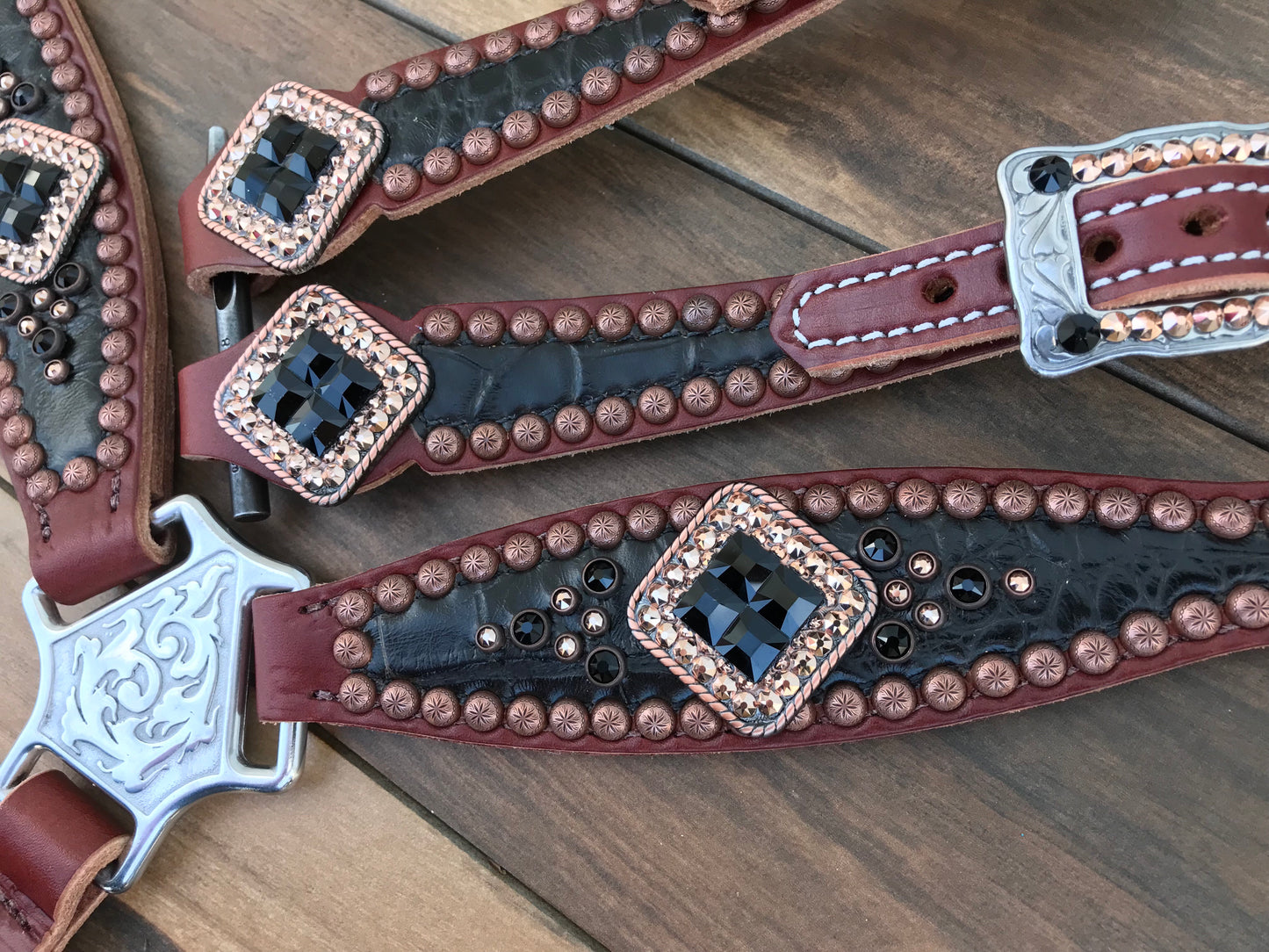Black Gator W/ Rose Gold