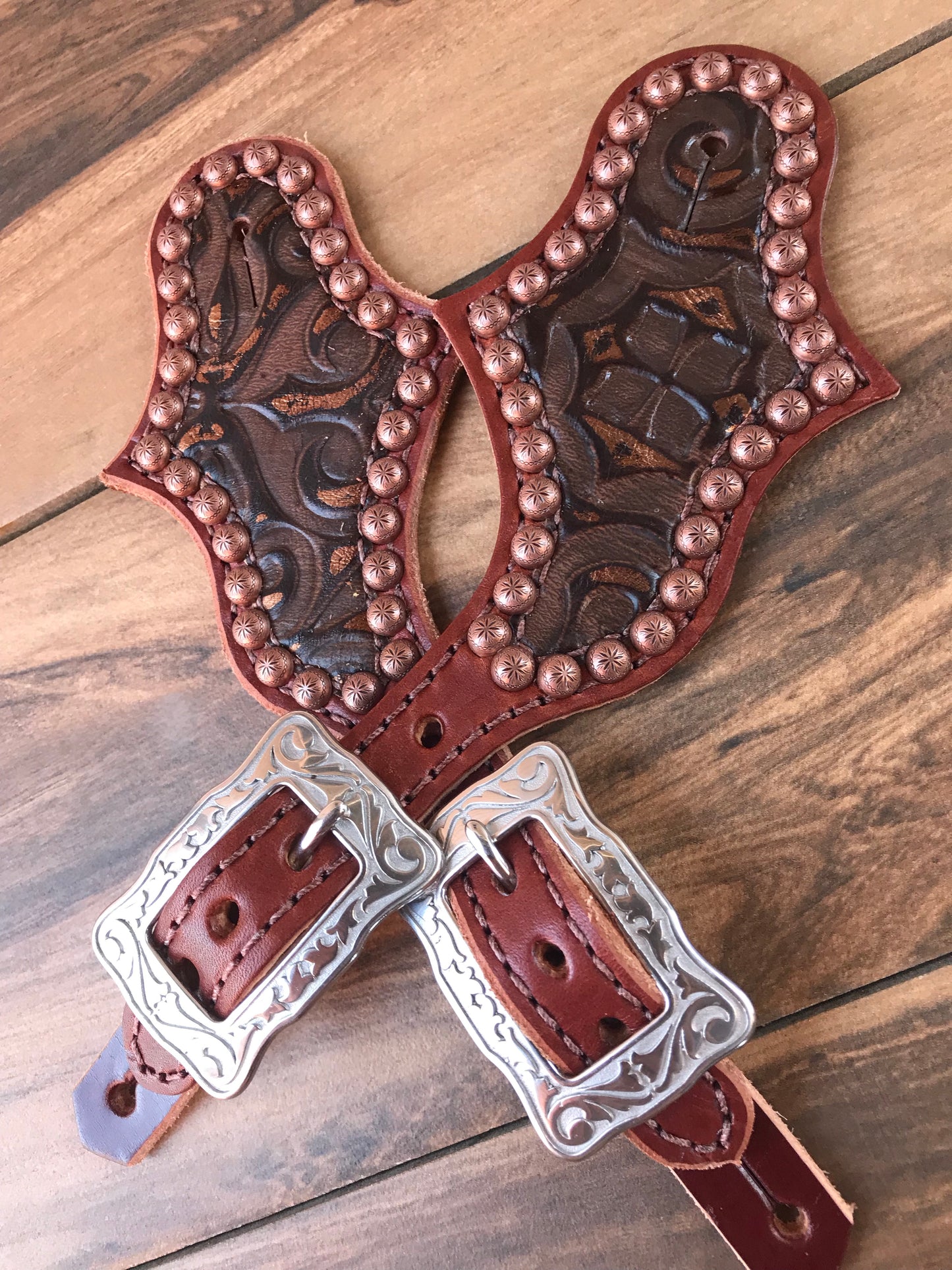 Copper frosted tooled