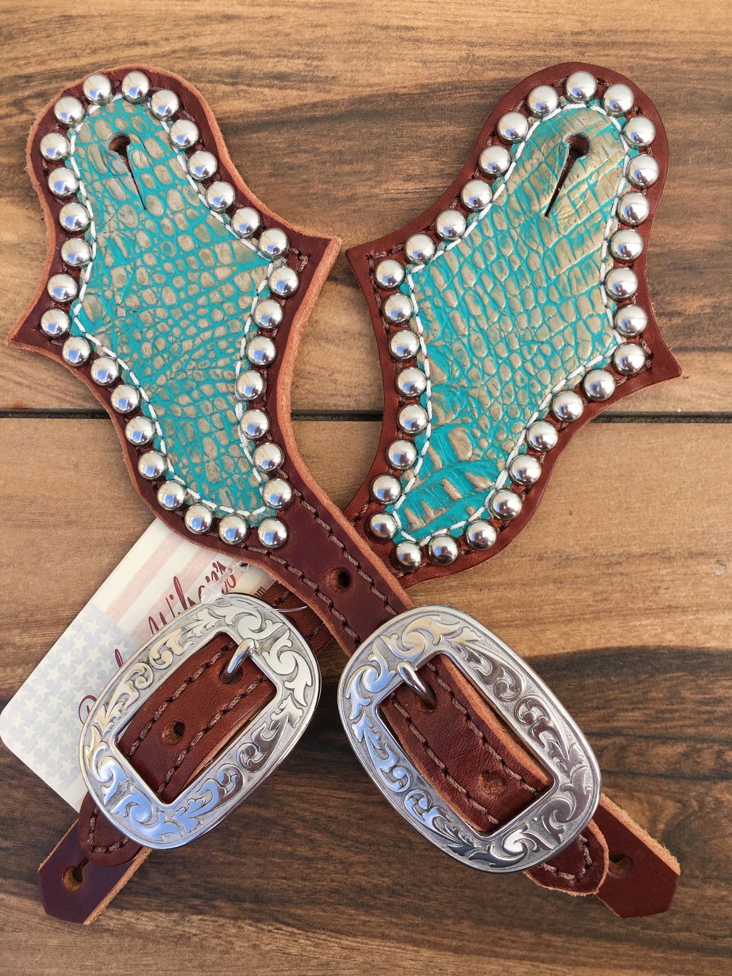 Turquoise Gator W/ Silver