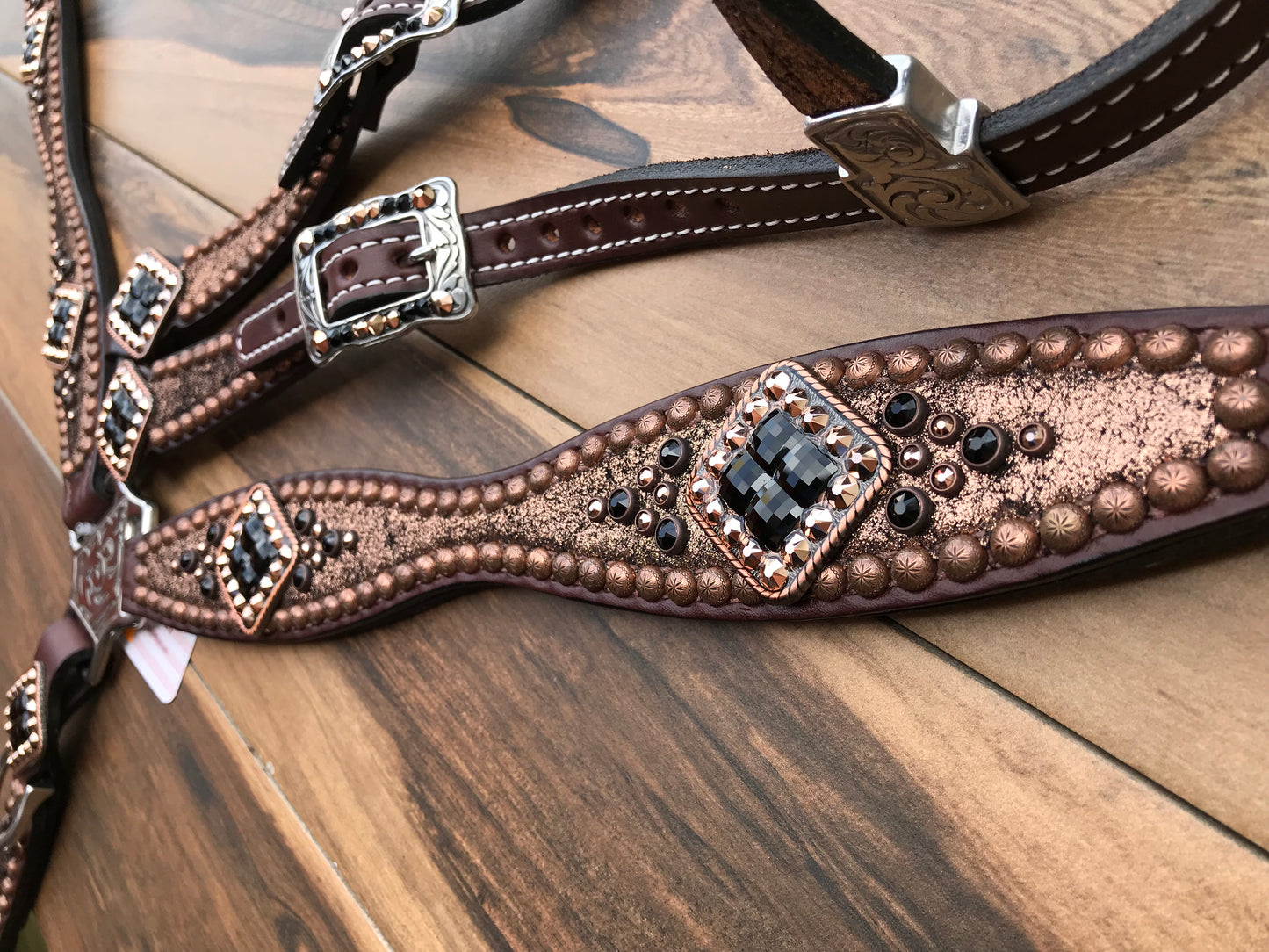 Rose Gold with Black