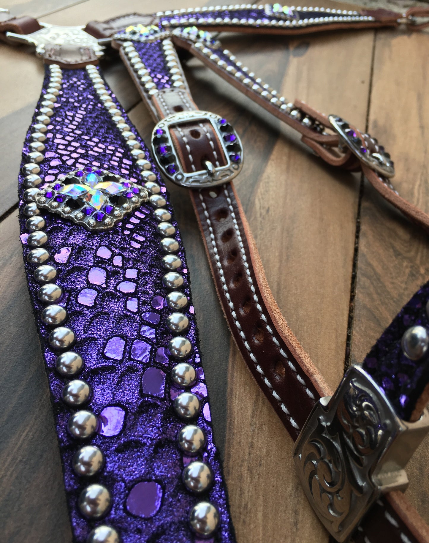 Purple Mystic with AB conchos