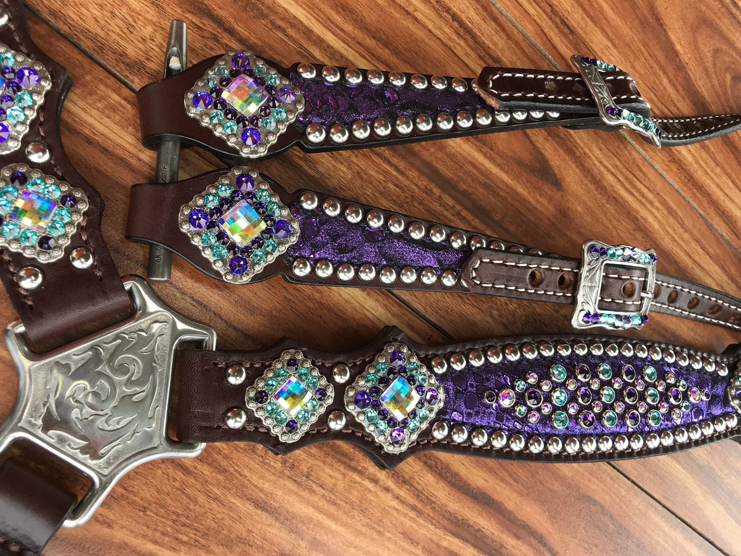 Purple mystic with turquoise