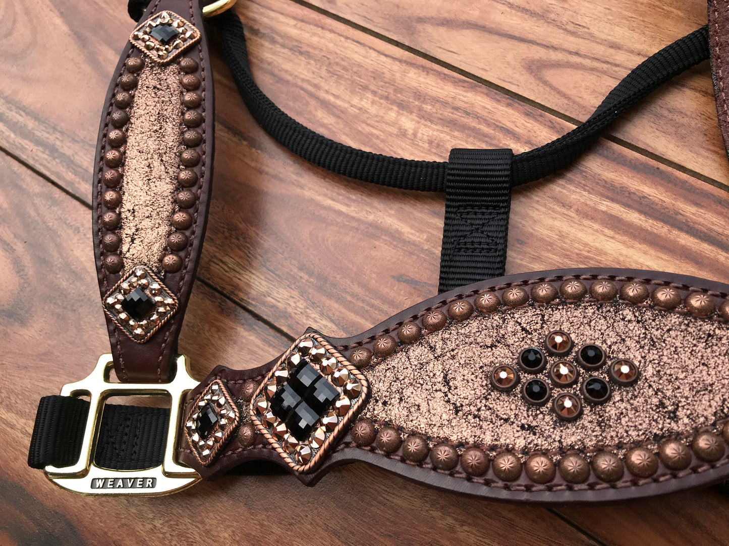 Rose Gold with Black