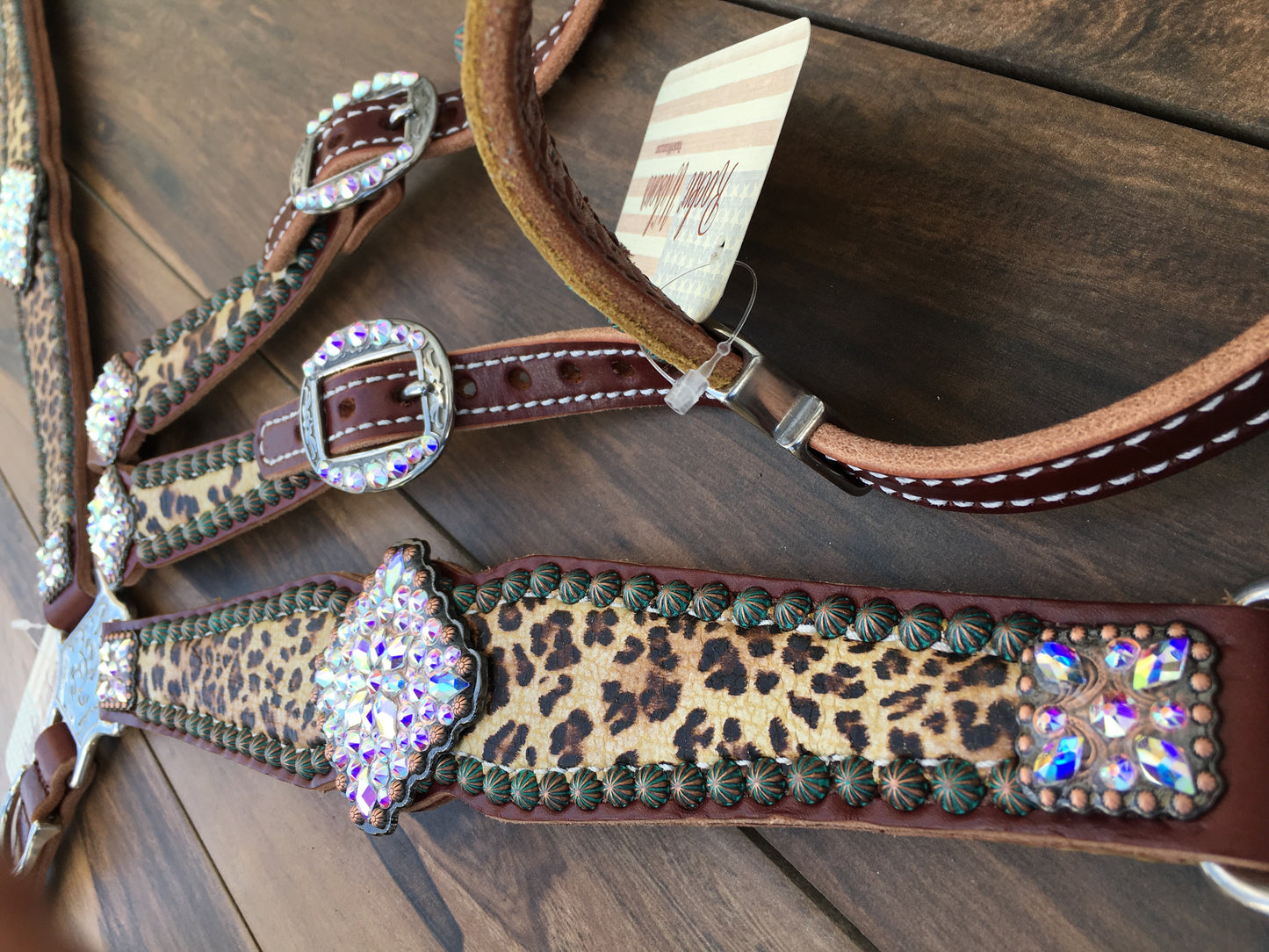 Cheetah with Patina spots and AB conchs