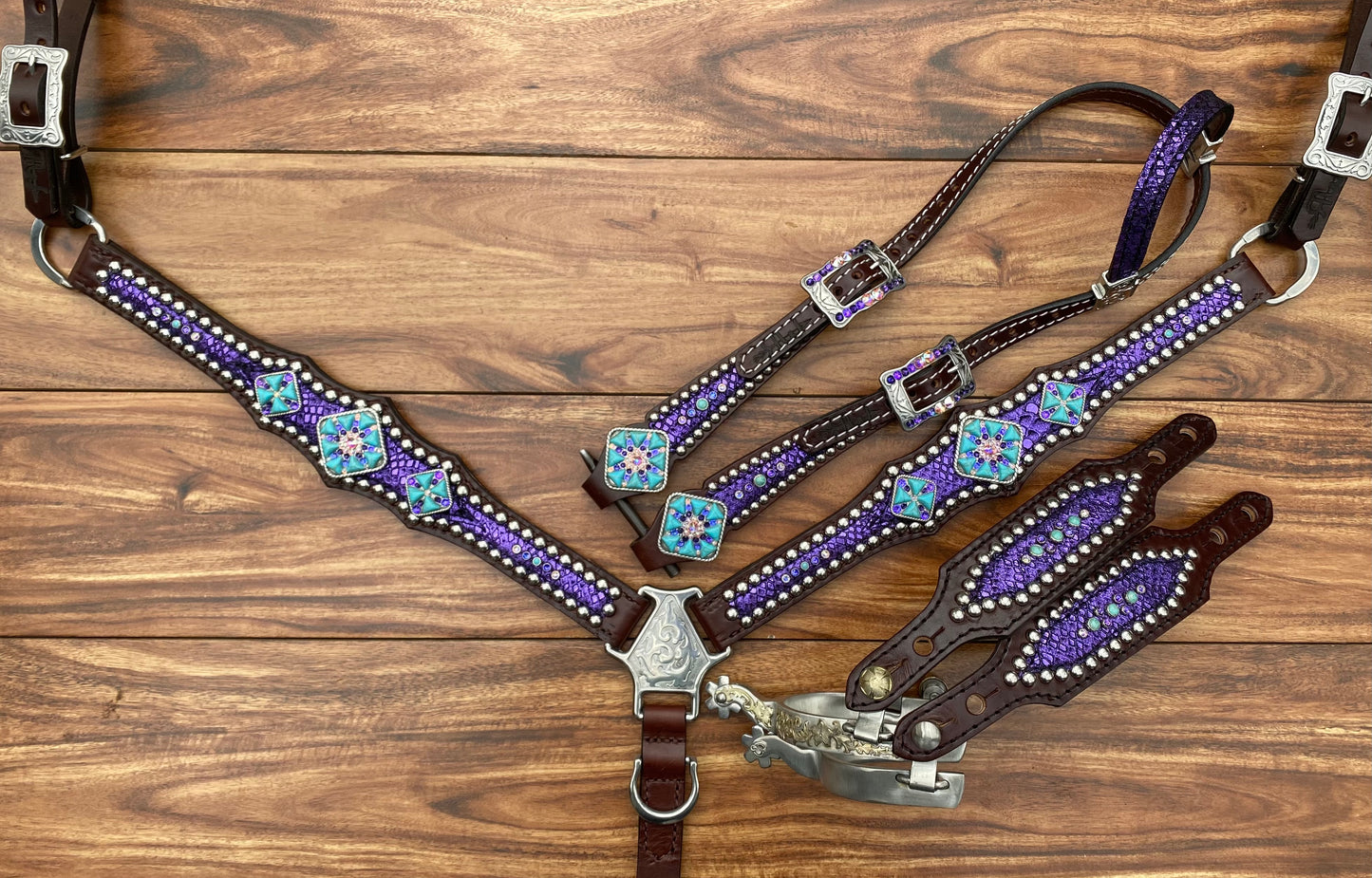 Purple mystic with turquoise