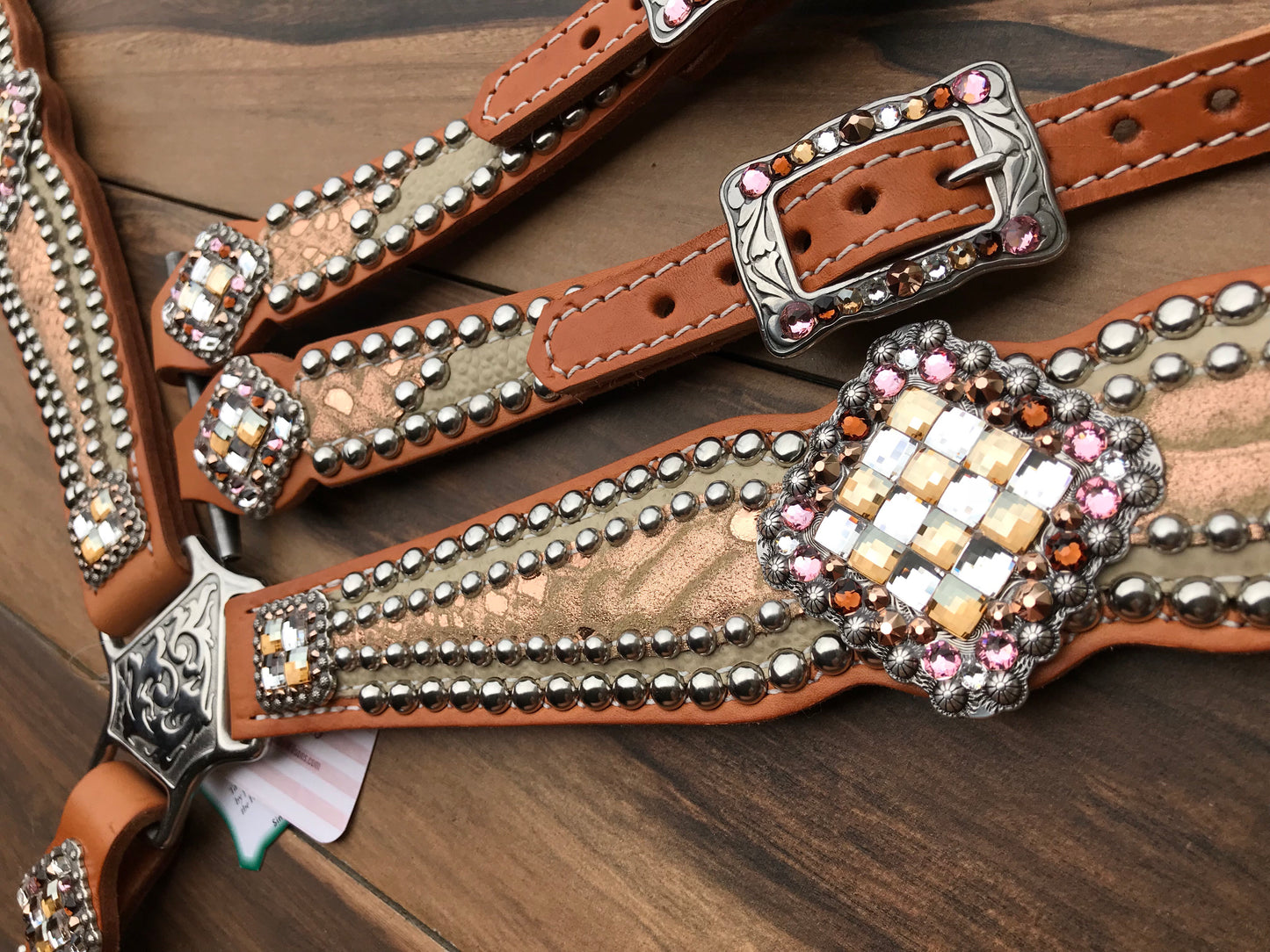 Cream Stingray with Rose Gold Overlay