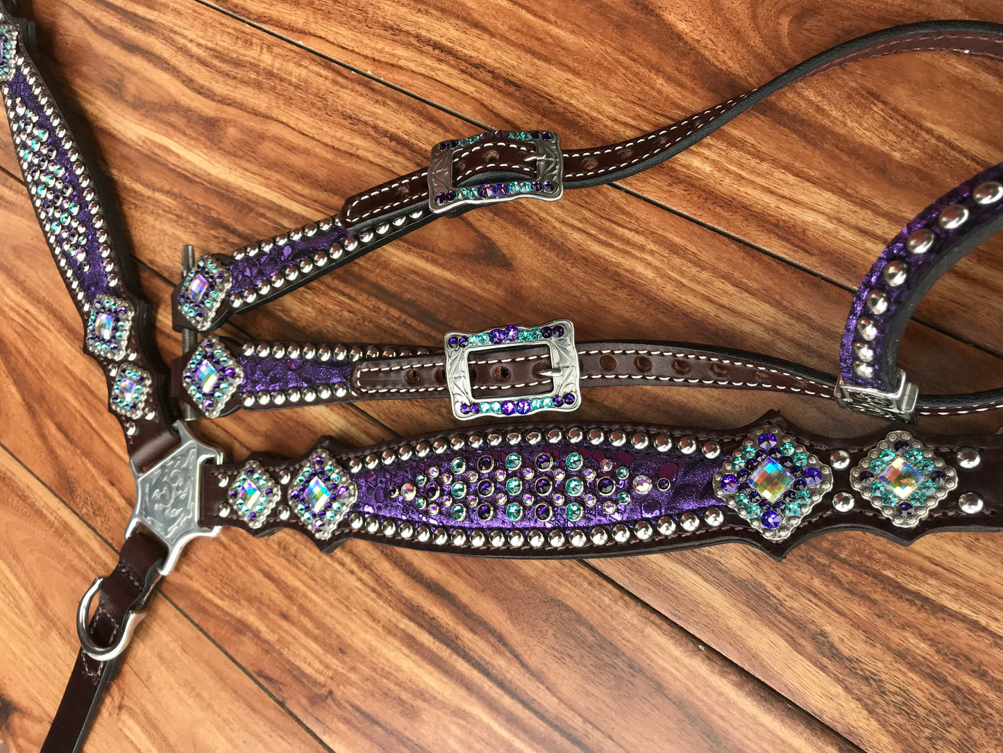 Purple mystic with turquoise
