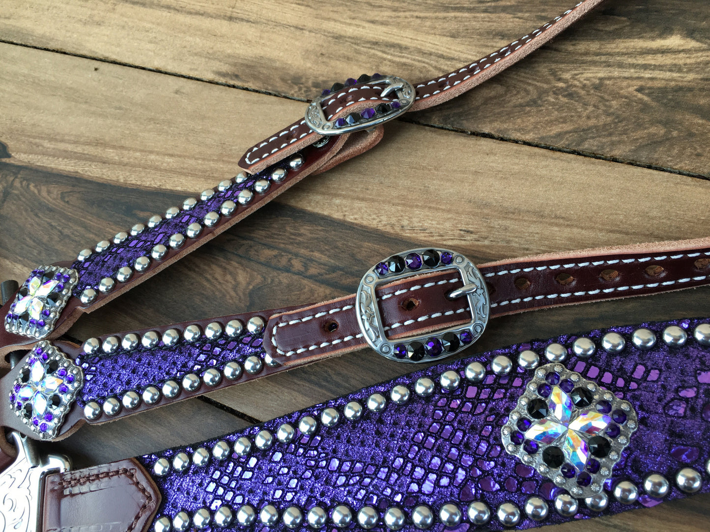 Purple Mystic with AB conchos
