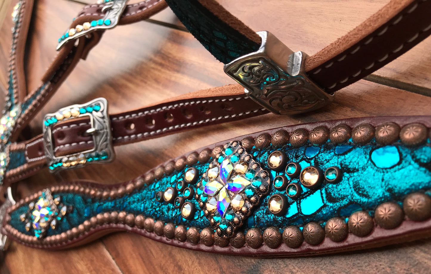 Turquoise Mystic with Copper Spots