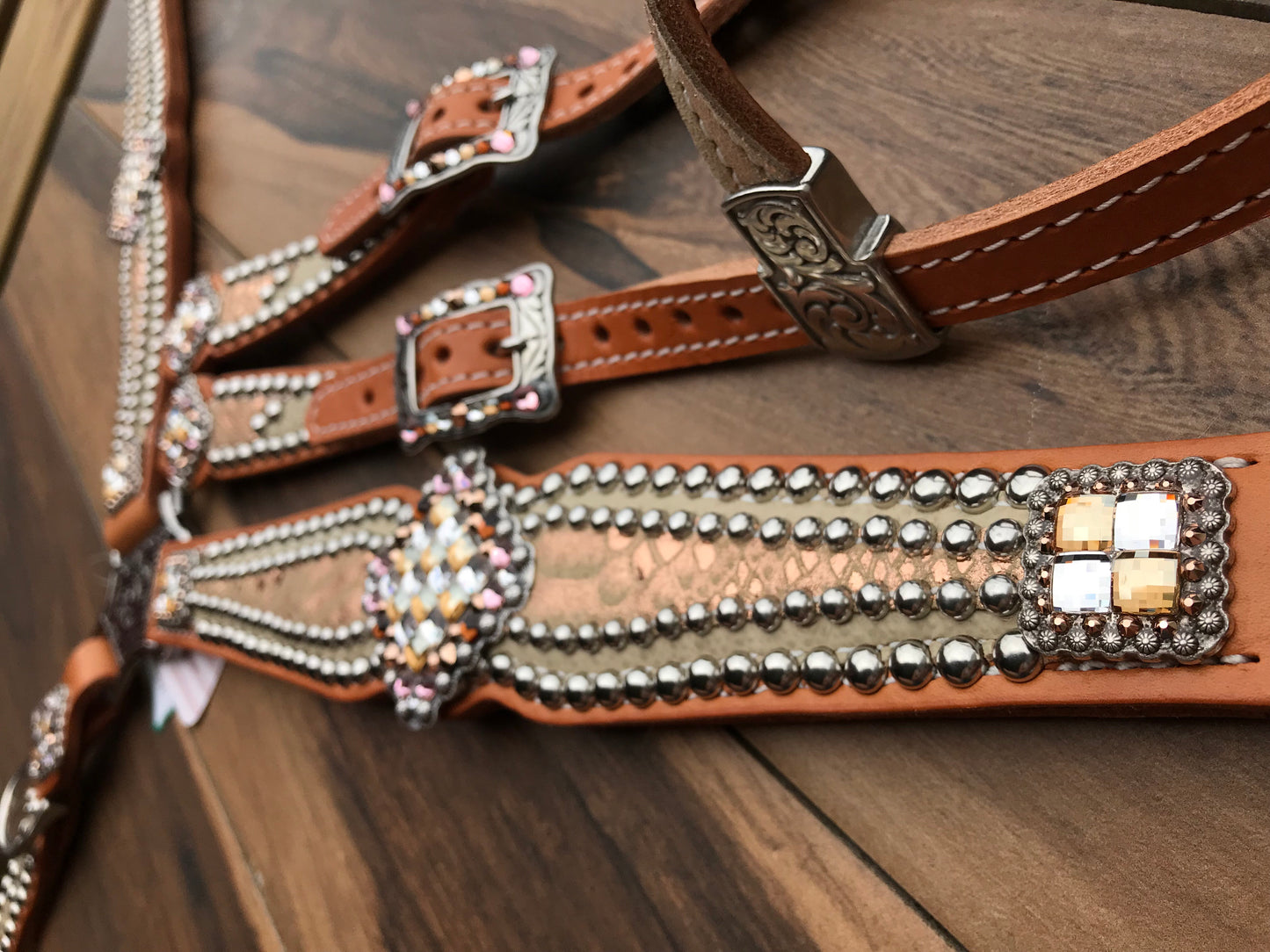 Cream Stingray with Rose Gold Overlay