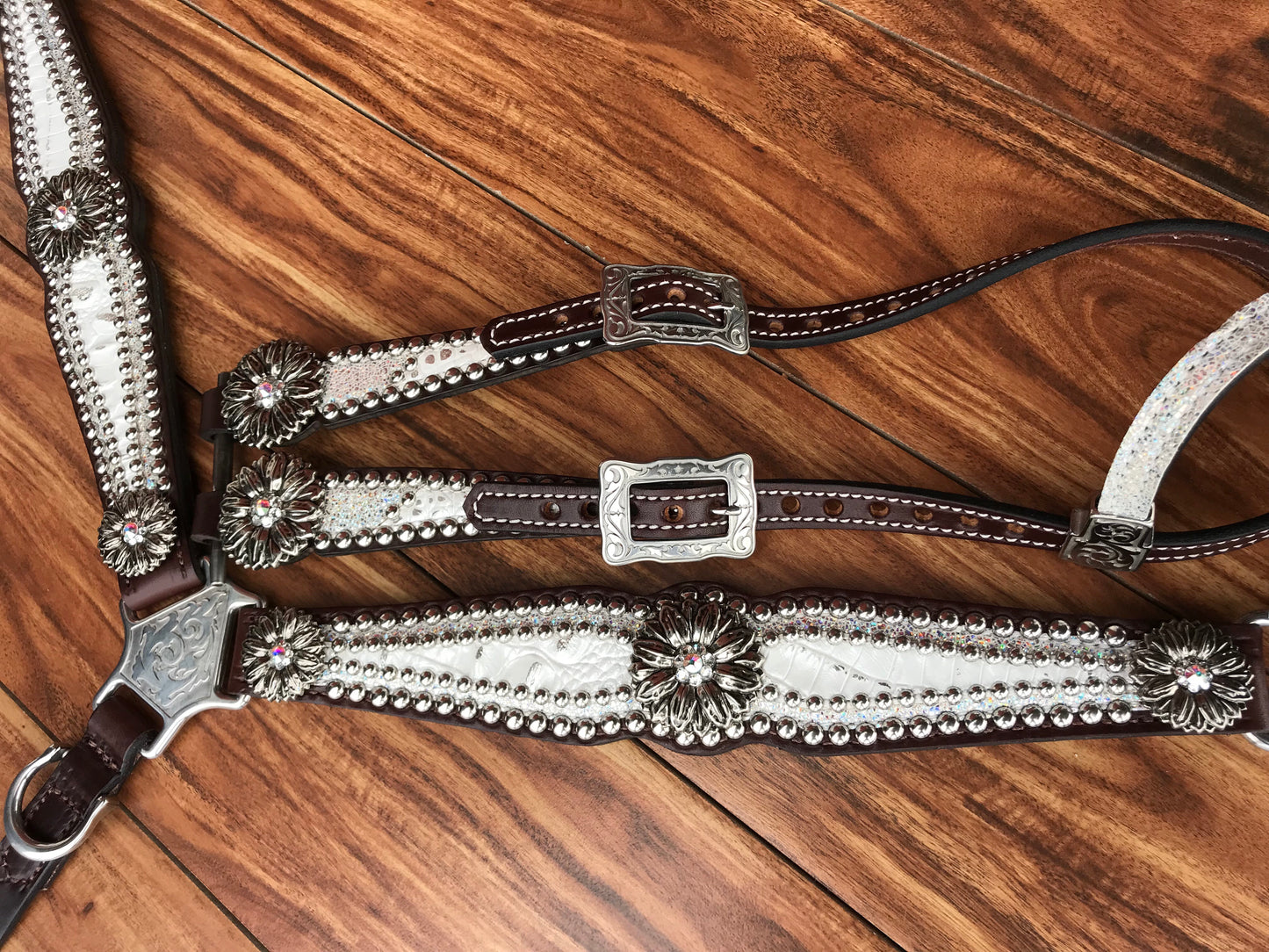 White gator with silver ice