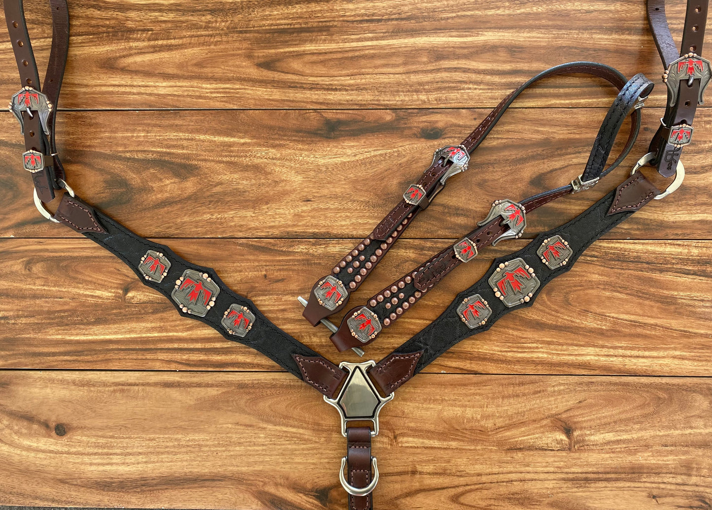 Single layer black elephant with red thunderbirds