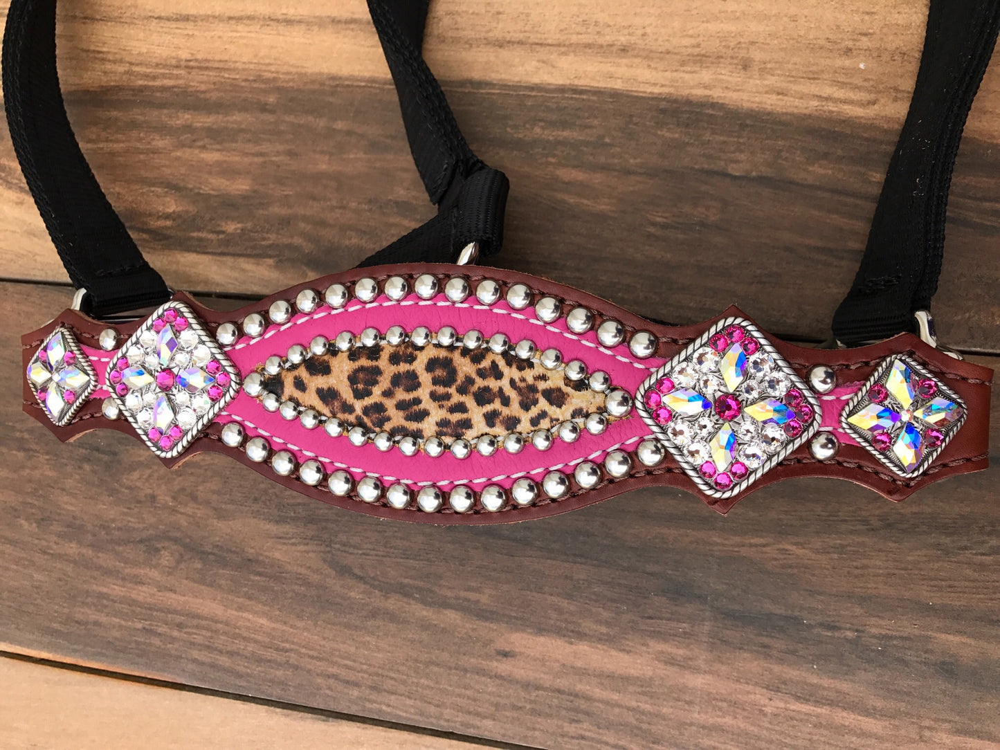 Pink with Cheetah overlay and Silver