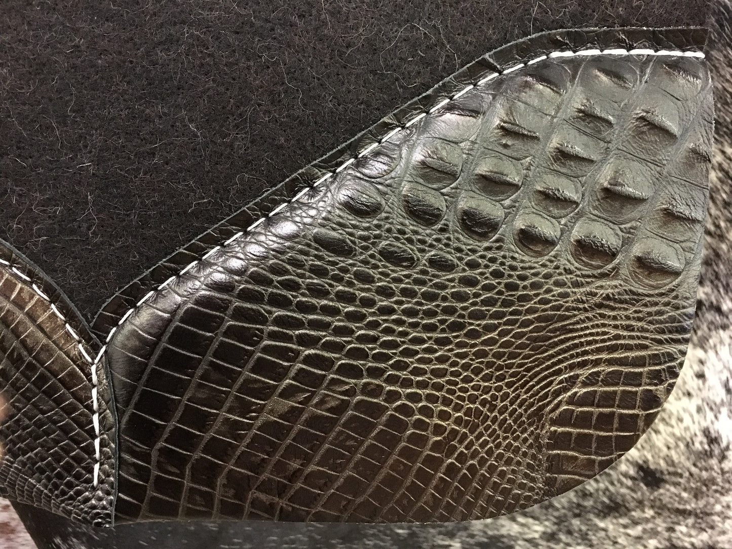 Best ever pad with Black gator shimmer wear leathers