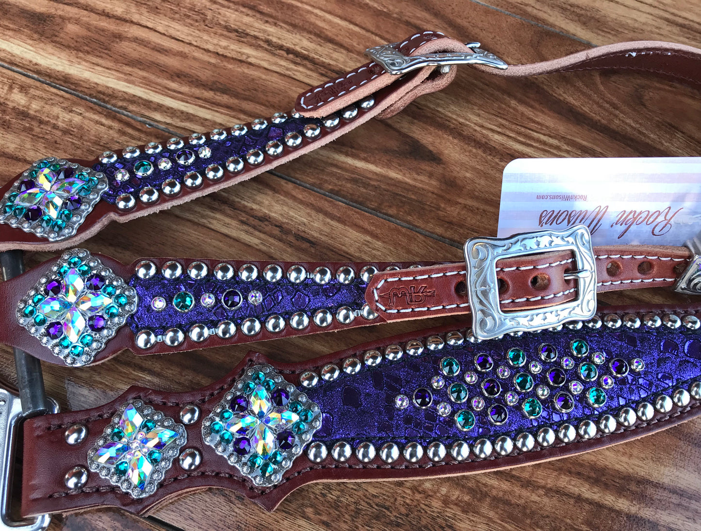 Purple mystic with turquoise rim sets