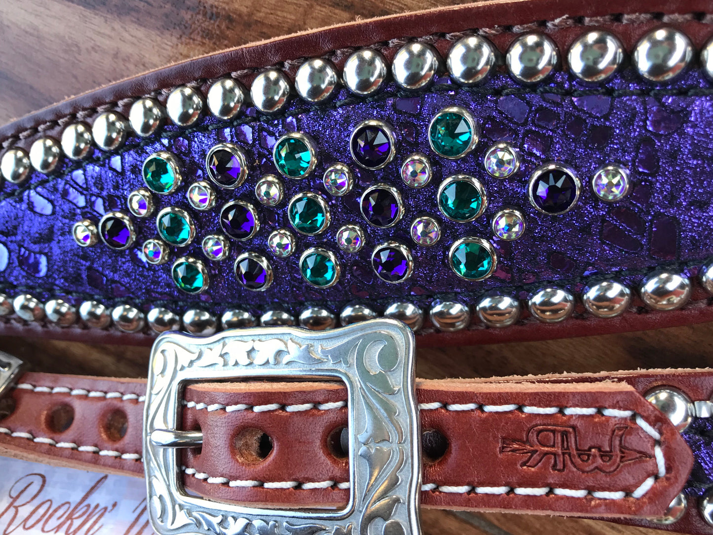 Purple mystic with turquoise rim sets