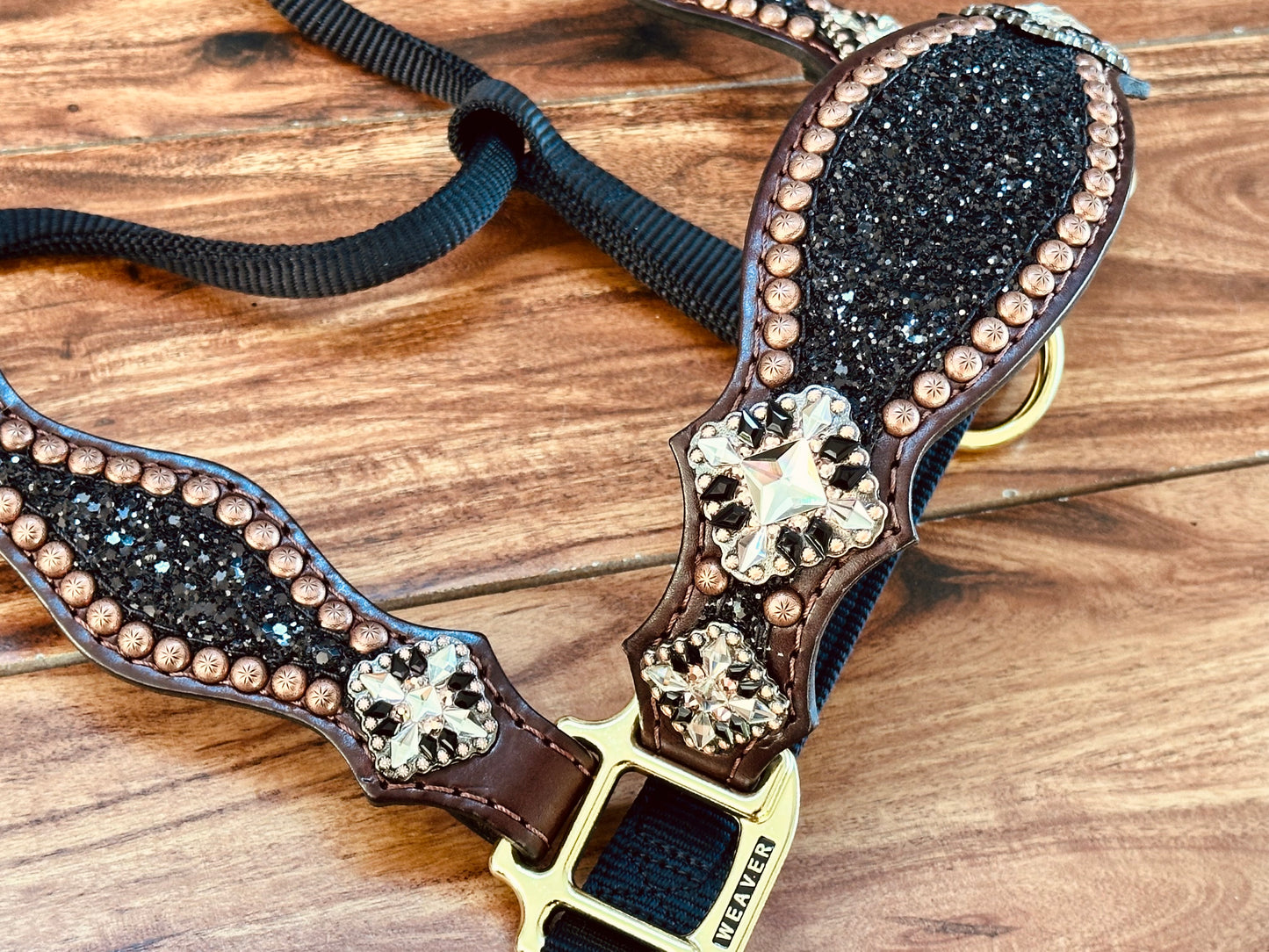 Black Chunky Glitter XL conchos