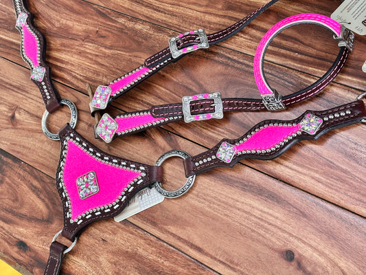 Pink glitter gladiator with rings