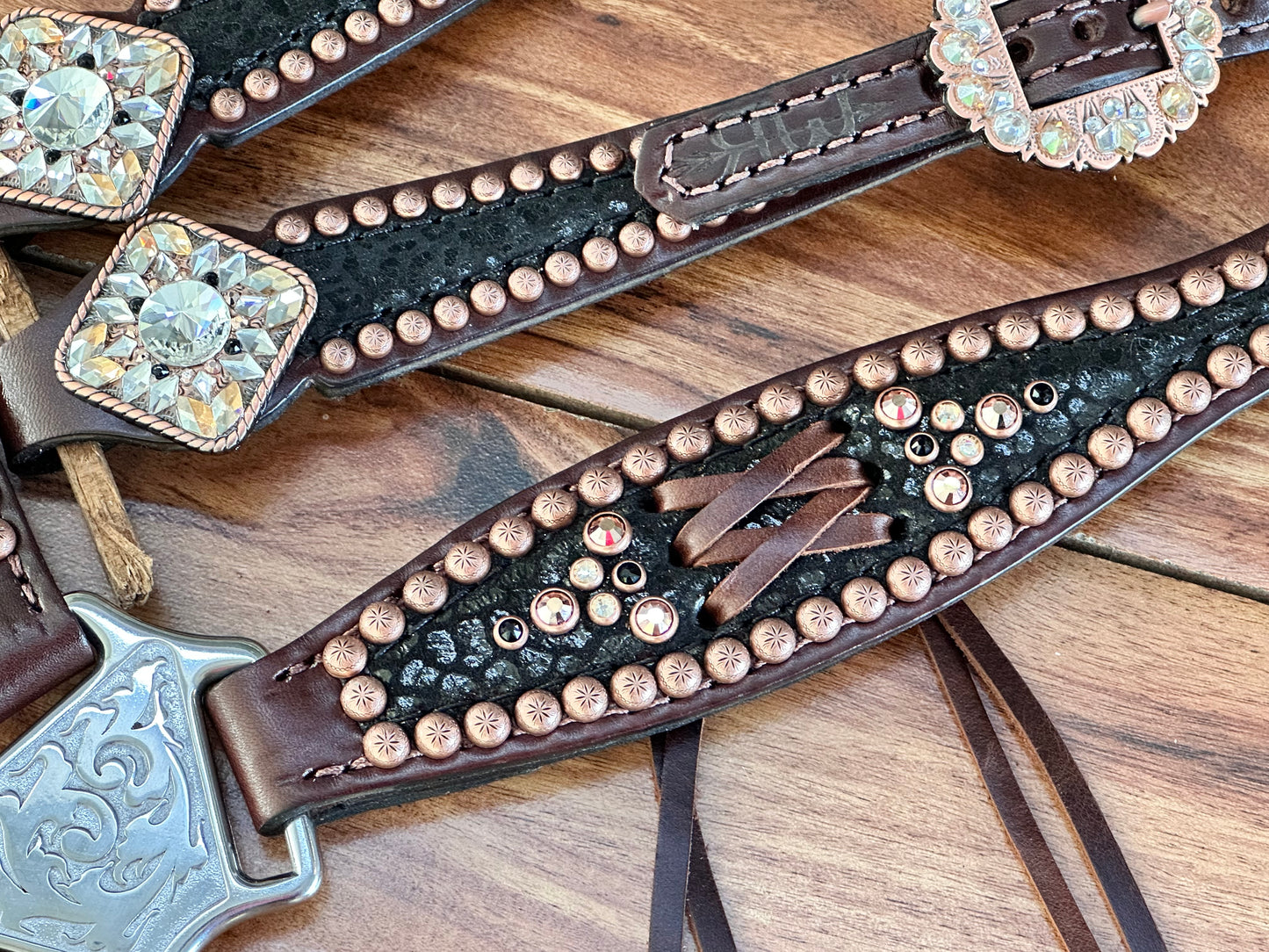 Black cheetah with copper