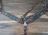 Green W/ Bronze Aztec