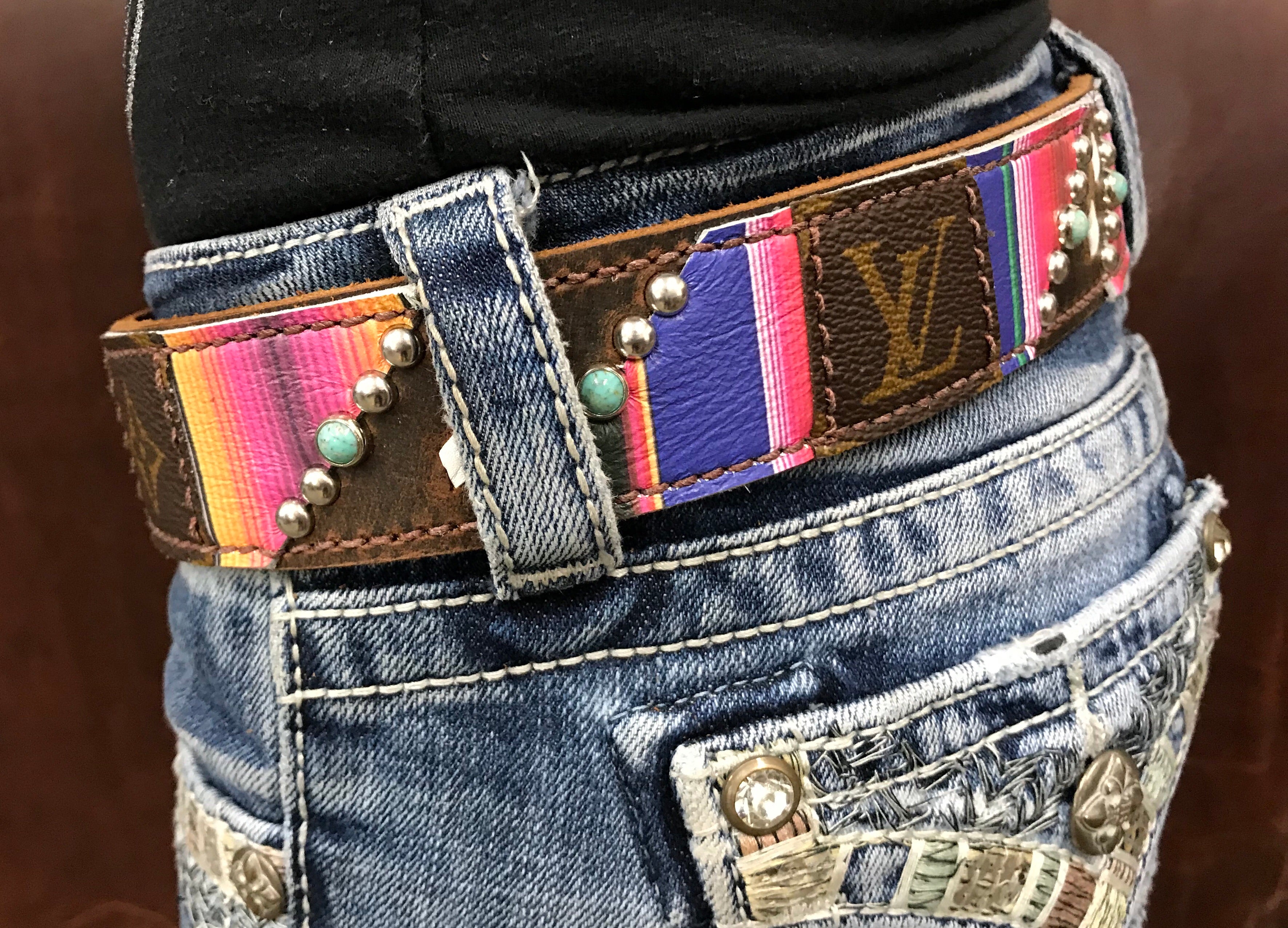Multicolor Monogram Leather Belt