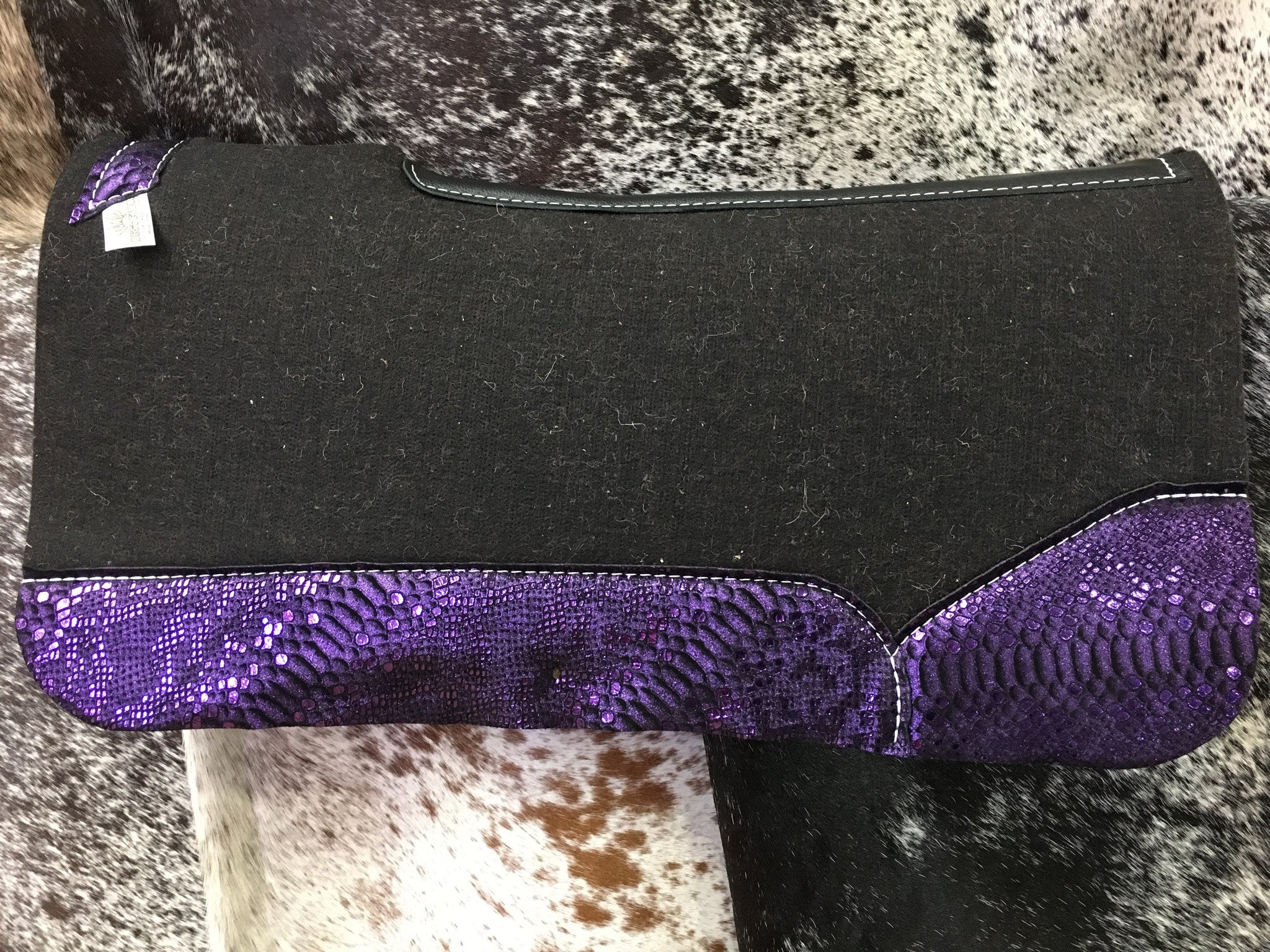 Best ever saddle pad with purple mystic wear leathers