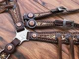 Rose Gold with cheetah overlay and cowboy strings